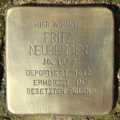 Stolperstein Arndtstraße 37, Fritz Neuberger