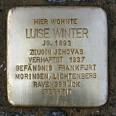 Stolperstein Bettinastraße 23, Luise Winter