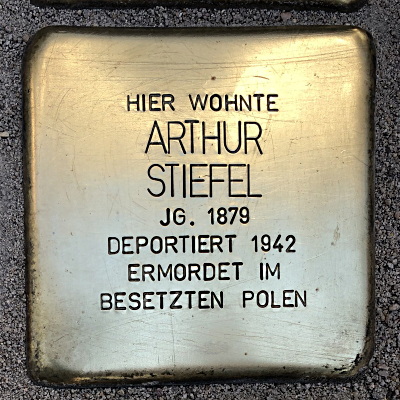 Stolperstein Eppsteiner Straße 2, Stiefel, Arthur