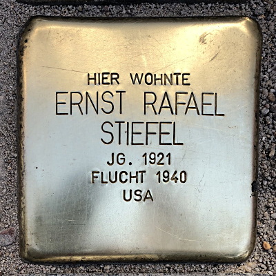 Stolperstein Eppsteiner Straße 2, Stiefel, Ernst Rafael