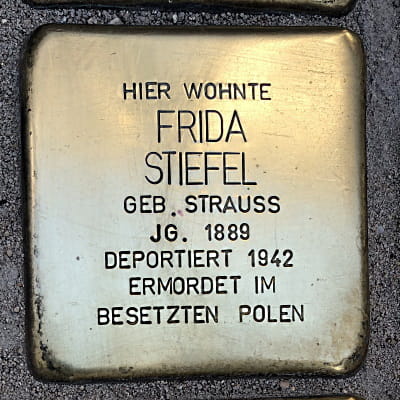 Stolperstein Eppsteiner Straße 2, Stiefel, Frida