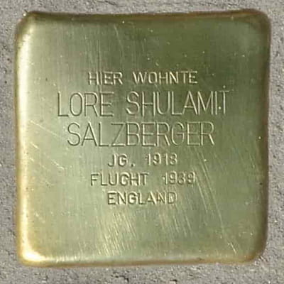 Stolperstein Eschersheimer Landstraße 67, Lore Shulamit Salzberger