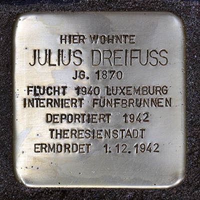 Stolperstein Eschersheimer Landstraße 69, Julius Dreifuss