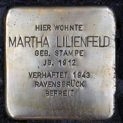 Stolperstein Fellnerstraße 11, Lilienfeld, Martha