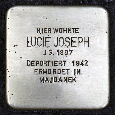 Stolperstein Parkstraße 15, Lucie Joseph 