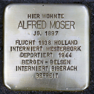 Stolperstein Savignystraße 12-14, Alfred Moser