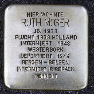 Stolperstein Savignystraße 12-14, Ruth Moser