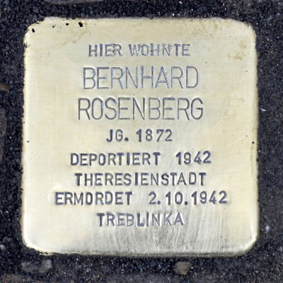 Stolpersteine Westendstraße 88 Bernhard Rosenberg