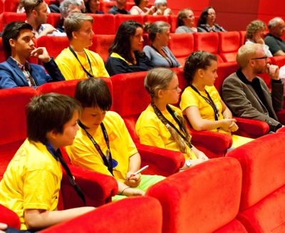Jurykinder beim Kinderfilmfestival LUCAS im Kino