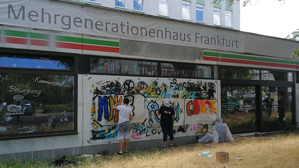 Graffiti-Workshop in unserem OKJA-Sommerferienprogramm 2020