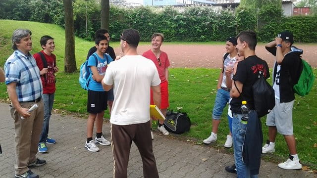 Sportentwicklungsplanung Fechenheim, Treffen mit Jugendlichen vor Ort