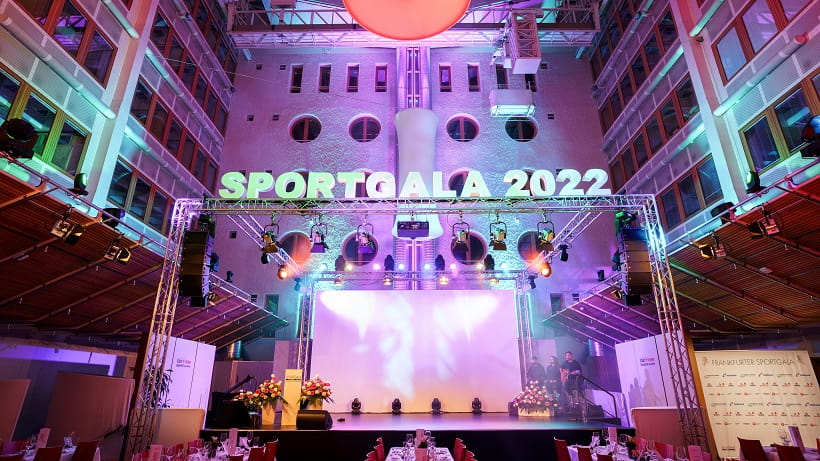 Sportgala 2022, Mainarcaden, Bühne