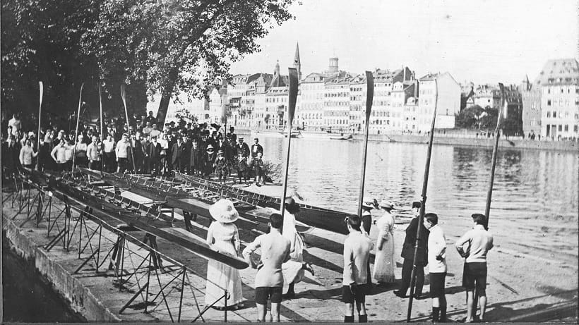Bootsweihe im Herbst 1913 beim Frankfurter Ruderverein von 1865 e.V.