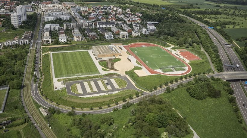 Sportpark Preungesheim, Luftbild