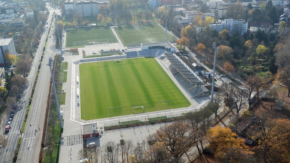 Stadion am Brentanobad, Luftbild