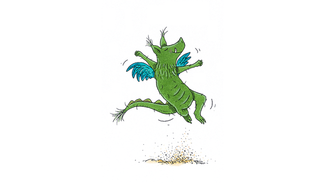 GrünGürtel-Tier mit Flügeln