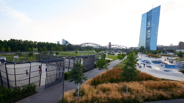 Freizeitnutzung im Hafenpark