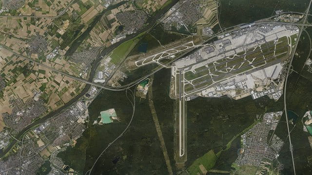 Übersichtsbild Flughafen Frankfurt 
