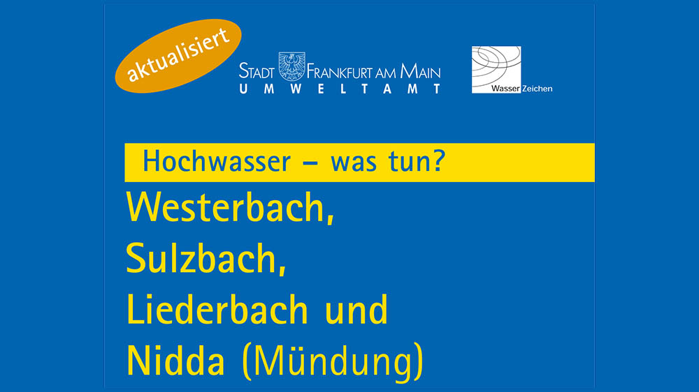 Broschürentitel Hochwasser was tun Westerbach Sulzbach Liederbach Nidda