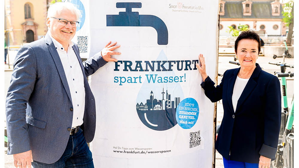 Pressekonferenz - Frankfurt spart Wasser 2022