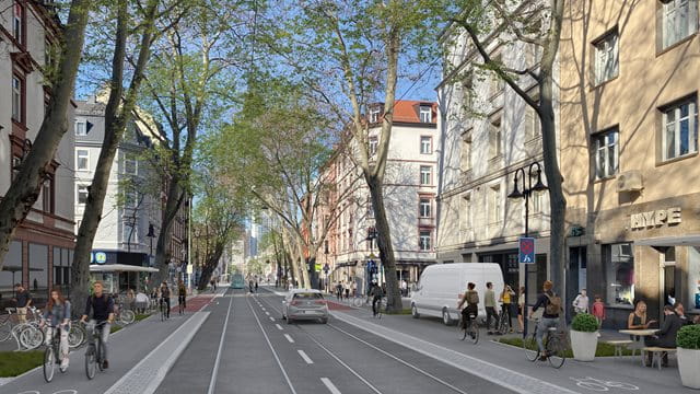 Visualisierung Schweizer Straße