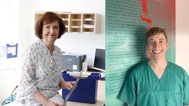 Dr. Petra Tiarks-Jungk und Léon Lück von StuPoli Frankfurt, Fotos: Gesundheitsamt und Moritz Fehl
