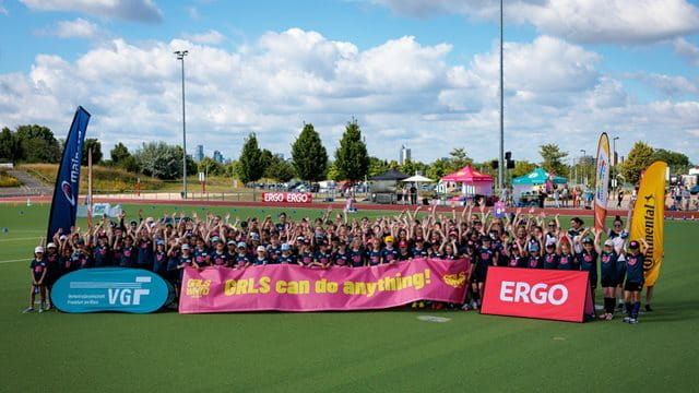 Der Actionday mit 150 Teilnehmerinnen im Sportpark Preungesheim Am Actionday haben 150 Mädchen im Sportpark Preungesheim teilgenommen
