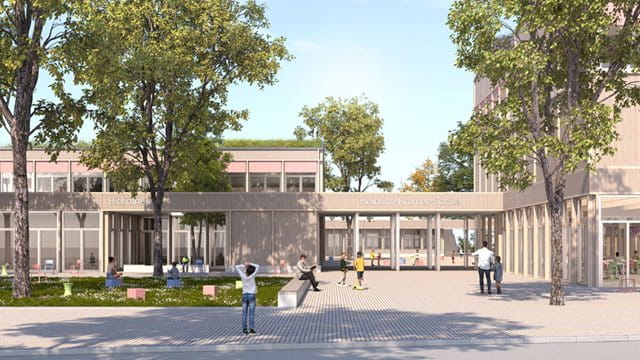 Visualisierung Heinrich-Kromer-Schule Ein Blick auf die Heinrich-Kromer-Schule, Foto: Stadt Frankfurt am Main