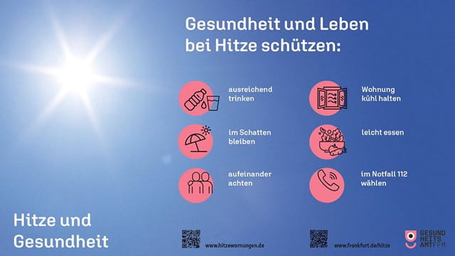 Screenshot Animation Hitze Erstmalig in Deutschland wird eine städtische Kampagne mit Hilfe eines sogenannten Ad-Servers programmatisch in Echtzeit ausgespielt – in Abhängigkeit der jeweiligen Wettervorhersage.