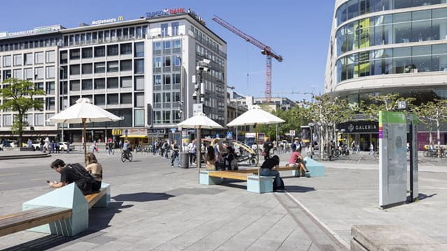 Die Lange Bank ist an die Hauptwache zurückgekehrt und jetzt smart Die Lange Bank ist an die Hauptwache zurückgekehrt und jetzt smart, Foto: Felix Krumbholz