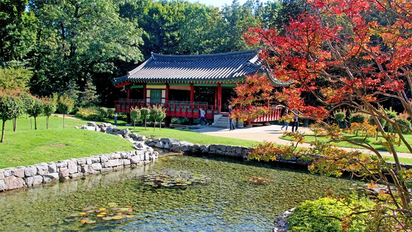 Pavillon im Koreanischen Garten, Foto: Stefan Maurer