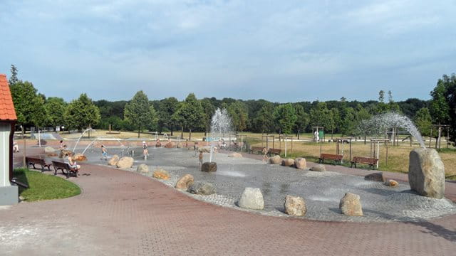Wasserspiele im Niddapark, Foto: Grünflächenamt 