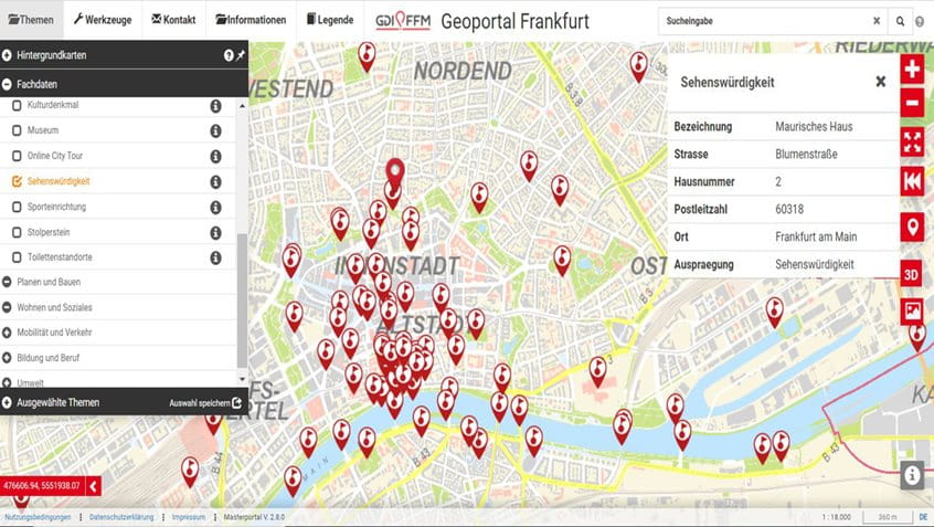 Screenshot Geoportal