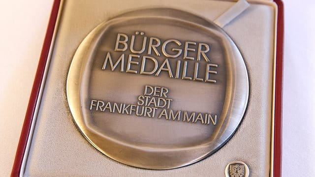 Bürgermedaille der Stadt Frankfurt am Main Bürgermedaille der Stadt Frankfurt am Main, Foto: Stefanie Kösling