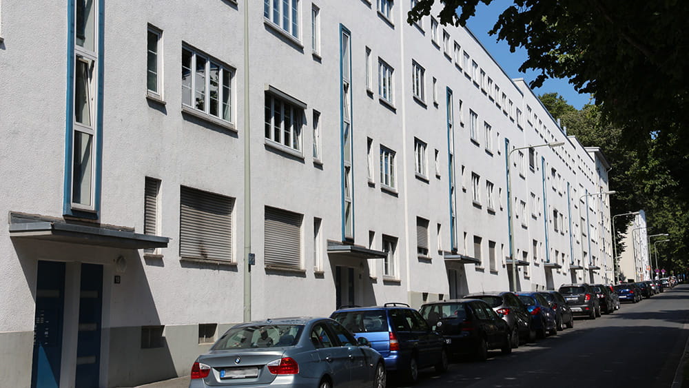 Wohnungen in der Inheidener Straße in Bornheim, (c) Stadt Frankfurt am Main, Foto: Stefan Maurer