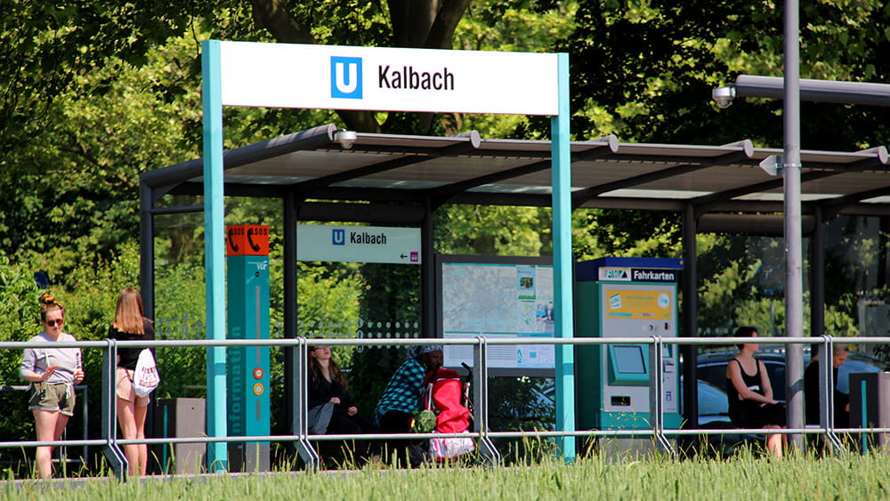 Die U-Bahn-Station Kalbach, Foto: Stefan Maurer