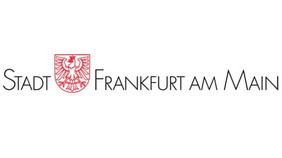Logo der Stadt Frankfurt am Main, Schriftzug kombiniert mit dem Wappentier Adler, (c) Stadt Frankfurt am Main