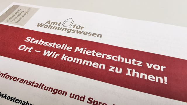 Stabsstelle Mieterschutz vor Ort Cover des Veranstaltungsflyers
