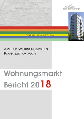 Cover des Wohnungsmarktberichts 2018 der Stadt Frankfurt am Main