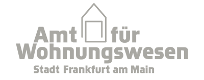 Neues Logo des Amtes für Wohnungswesen / Stadt Frankfurt am Main (ab 2019)