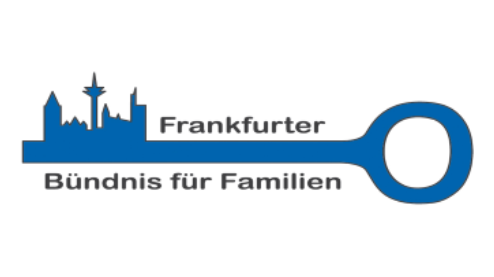 Der blaue Schlüssel mit der Frankfurter Skyline ist das Logo des Bündnisses für Familien.