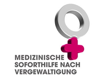 Logo der Kampagne "Medizinische Soforthilfe nach Vergewaltigung"
