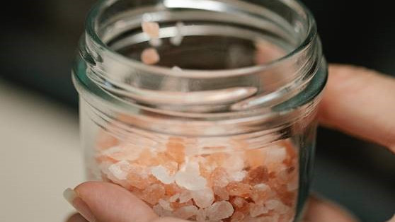 Salz in einem Glas