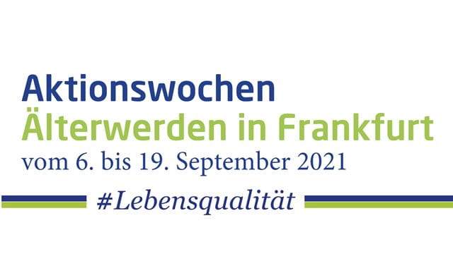 Logo Aktionswochen Älterwerden 2021 - Motto #Lebensqualität