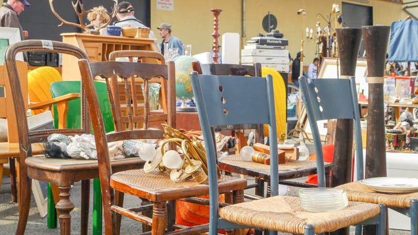 Flohmarkt in der Lindleystraße, Foto: Denis Kreuzer