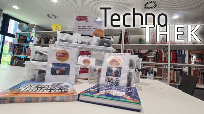 TechnoTHEK-Baukästen in der Zentralen Kinder- und Jugendbibliothek