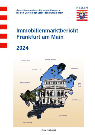 Titelseite Immobilienmarktbericht Frankfurt am Main 2024