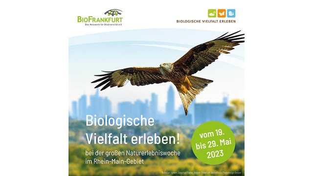 Das Titelbild des Flyers der BioFrankfurt Aktionswoche