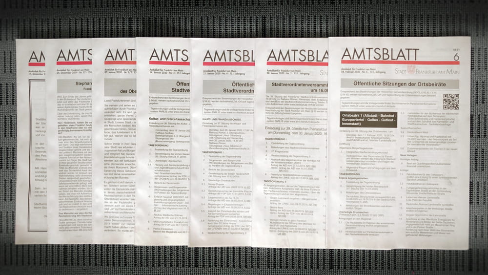 Amtsblatt-Sammlung