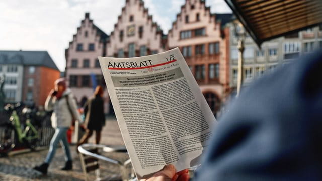 Das Amtsblatt der Stadt Frankfurt am Main, Foto: Jan Hassenpflug